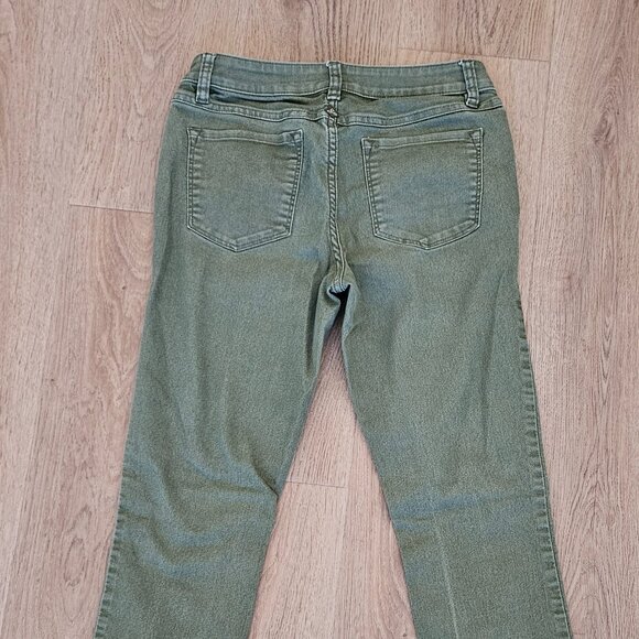 Prana Kayla Cargo Green Jean  - Tapered to Ankle - Size 2/26 - Picture 5 of 6